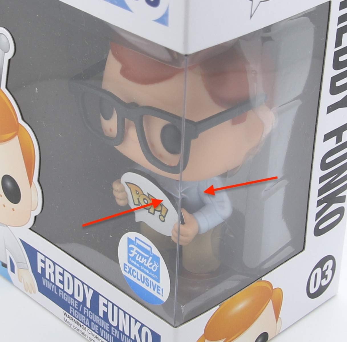 Amazon.com: Funko Pop! Vinyl Nerd Freddy 03 (Funko Shop Exclusive