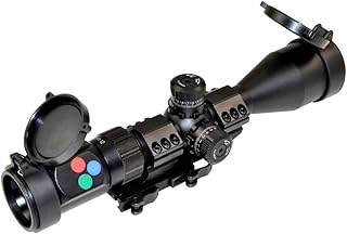 6-24X50 Precision Hunting Rifle Scope with Illuminated Red, Green, Blue Mil-Dot RXR Reticle - PRESMA