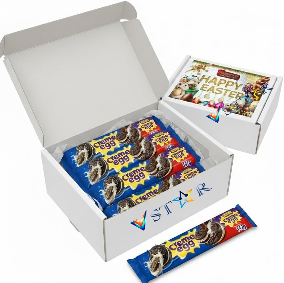 Easter Creme Egg Chocolate Sandwich Biscuits 157g – Chocolate Biscuits with Vanilla & Fondant Flavour Filling | 5 Pack with Easter Gift Box - Oro