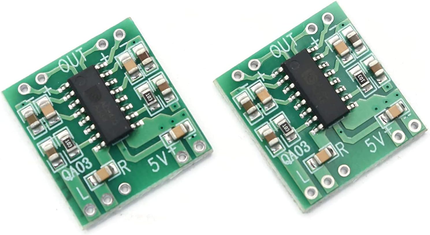 Electronic Spices (Pack of 1 PAM8403 Mini 2 Channel 3W Stereo Class D Audio Power Amplifier Module Board