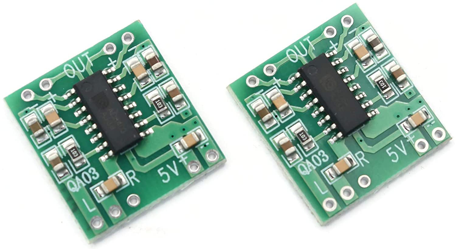 Electronic Spices (Pack of 1 PAM8403 Mini 2 Channel 3W Stereo Class D Audio Power Amplifier Module Board