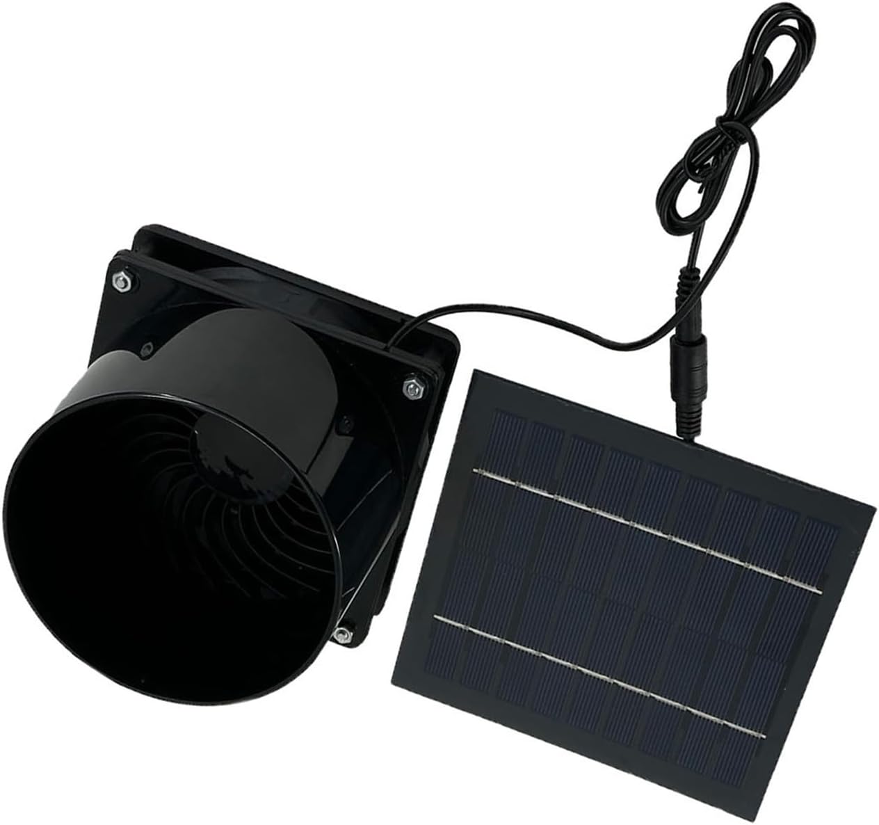 Solar Cooling Fan 5W Shed Ventilation Pet House Cooling Texture for Pet Houses and Greenhouses Exhaust Fan with Panel