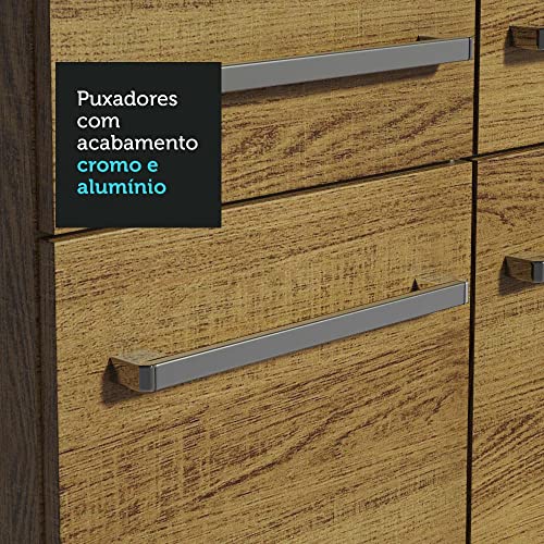 Cozinha Completa Madesa Emilly Joy com Armário e Balcão 15 Portas 1 Gaveta - Rustic