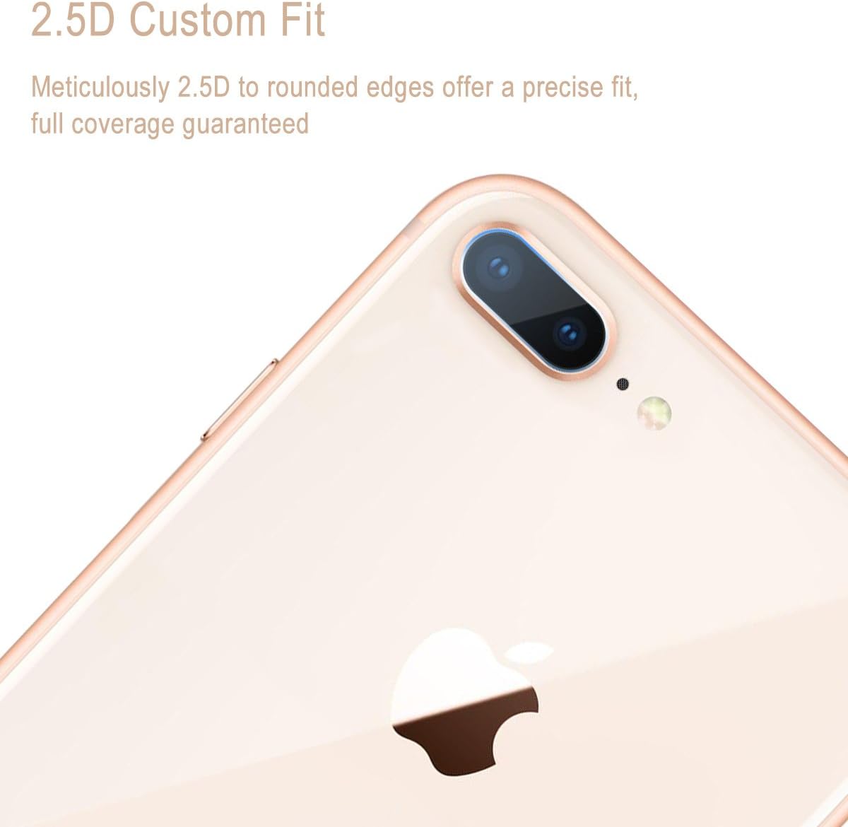 Casetego Compatible iPhone 8 Plus/7 Plus Camera Lens Protector, [3 Pack]Thin Transparent Clear Camera Tempered Glass Protector for Apple iPhone 8 Plus/7 Plus(clear)