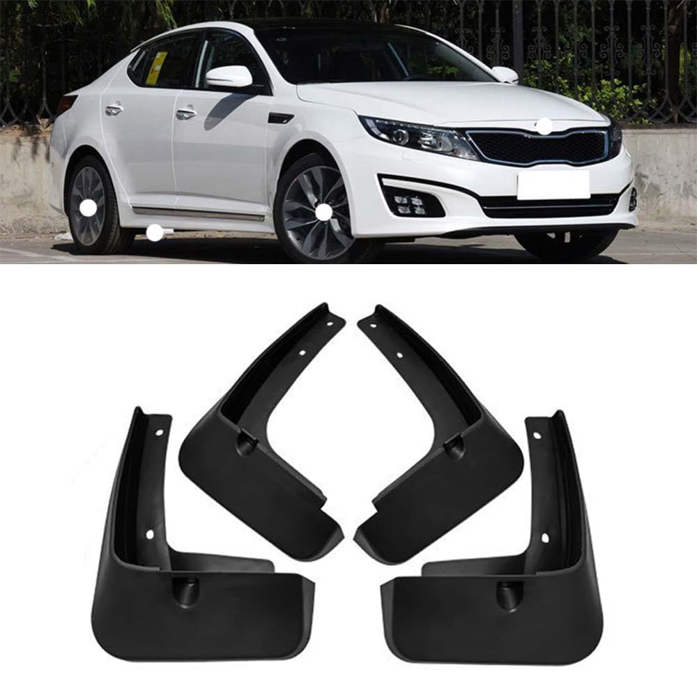 RJQXZXGQ Car Mud Flaps, for 2015-2019 Kia Optima K5 Front & Rear Car Mud Flaps, Splashproof Tough Auto Splash Guards Fenders