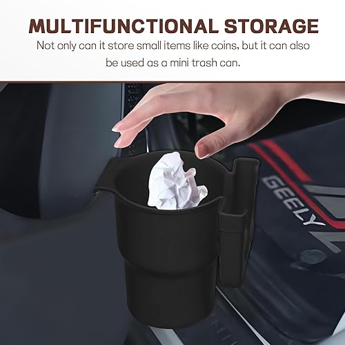 Miniatura 5 de Organizador de portavasos para automóvil, soporte para teléfono de bebidas 2 en 1, botella multifunción y soporte para teléfono para ventilación de