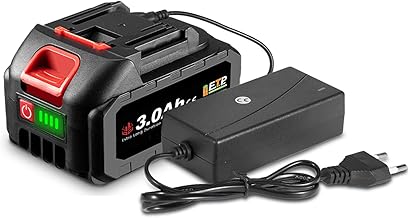 ONEVAN Akku Li-Ion 20V mit Ladegerät, Werkzeugakku Akkus mit LED Indikator, Ersatzakku für Alle ONEVAN-Werkzeuge (3000mAh, 1 Akku + Schnellladegerät)