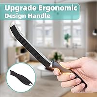 Vista 4 de Paquete de 2 cepillos de limpieza, cepillo de lechada, cepillo de limpieza de hendiduras de cerdas duras, suministros de limpieza profunda