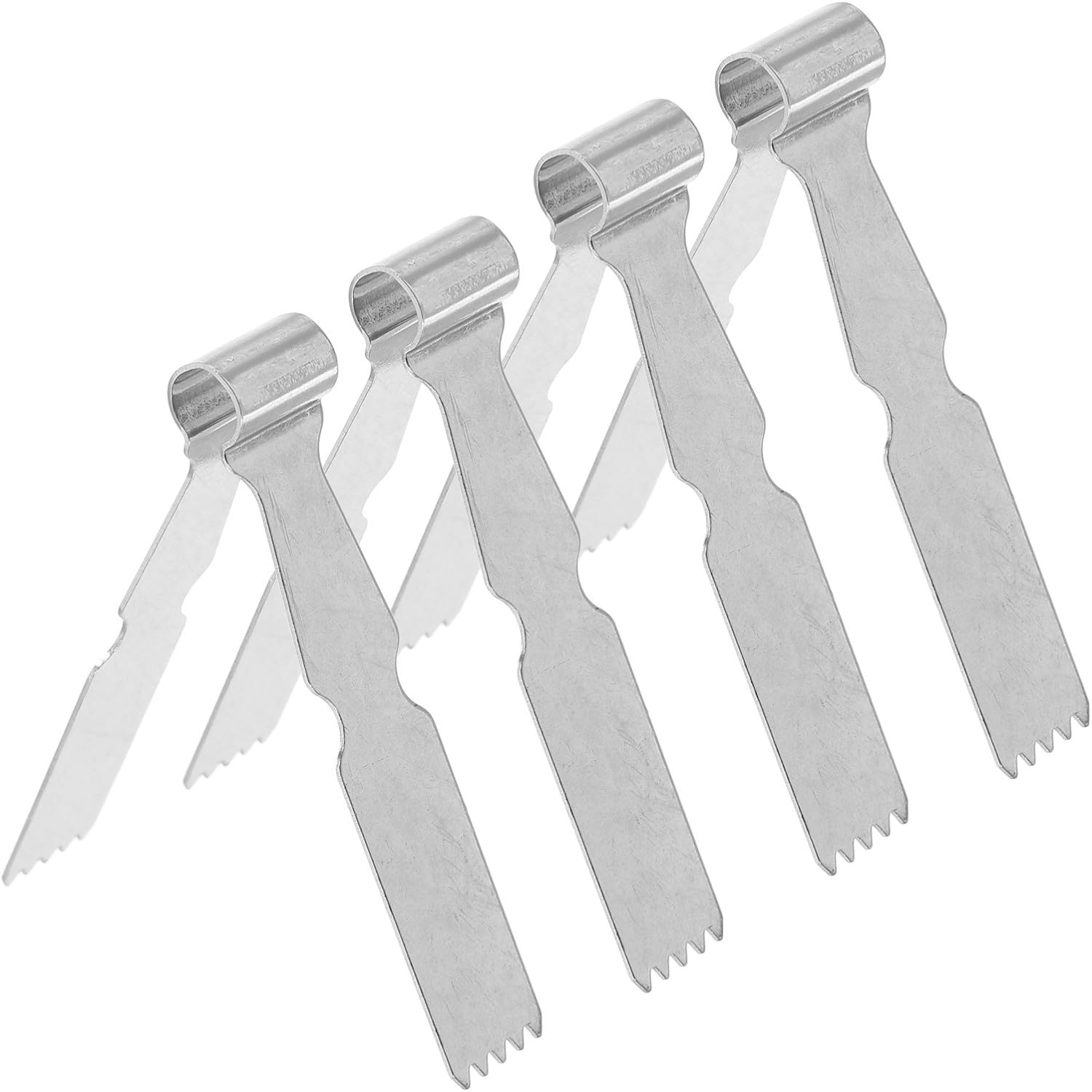 BESPORTBLE 4pcs Stainless Steel Walnut Cookie Pastry Tongs Baking Tool for Bread and Dessert Serving Kitchen Buffet Cooking