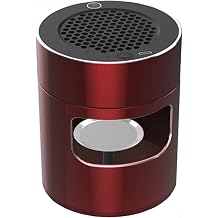 Home Air Purifier Multi functional Smokeless Ashtray Bedroom Air Purifier Electronic Ashtray with Filter, Suitable for Pet Dust and Pollen Odor Smoke, Suitable for Tables/Cars/Travel Red