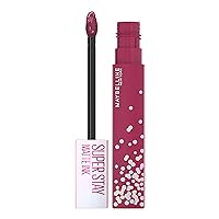 Vista 34 de Maybelline Super Stay Matte Ink Liquid Lip Color, colección de labiales Moodmakers, larga duración, maquillaje de labios a prueba de transferencia
