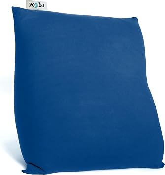Yogibo Mini Small Bean Bag Lounger Chair for Kids, Teens and Adults with Filling, Soft, Plush, Comfy, Sensory Lounge Beanbag, Washable Cover, Blue
