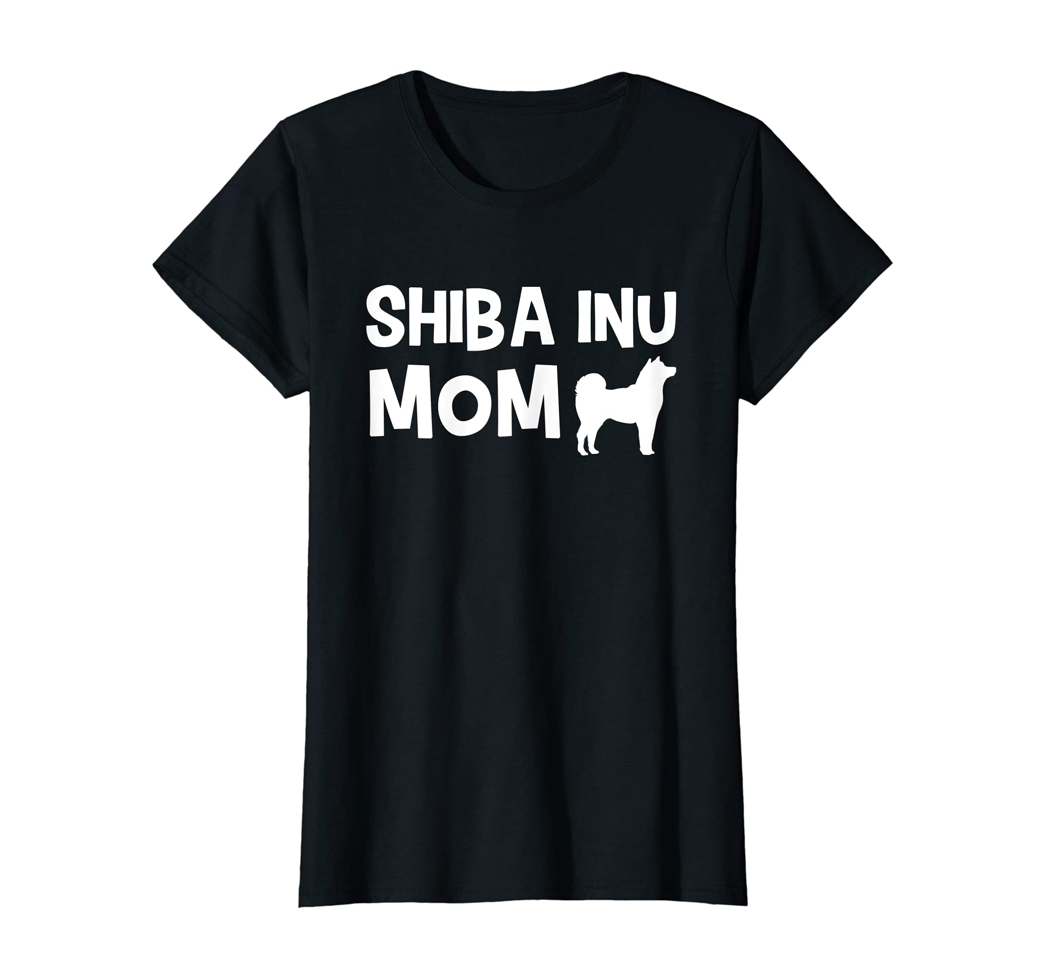 Womens Shiba Inu Mama Design For Dog Owners And Women T-Shirt, Black
