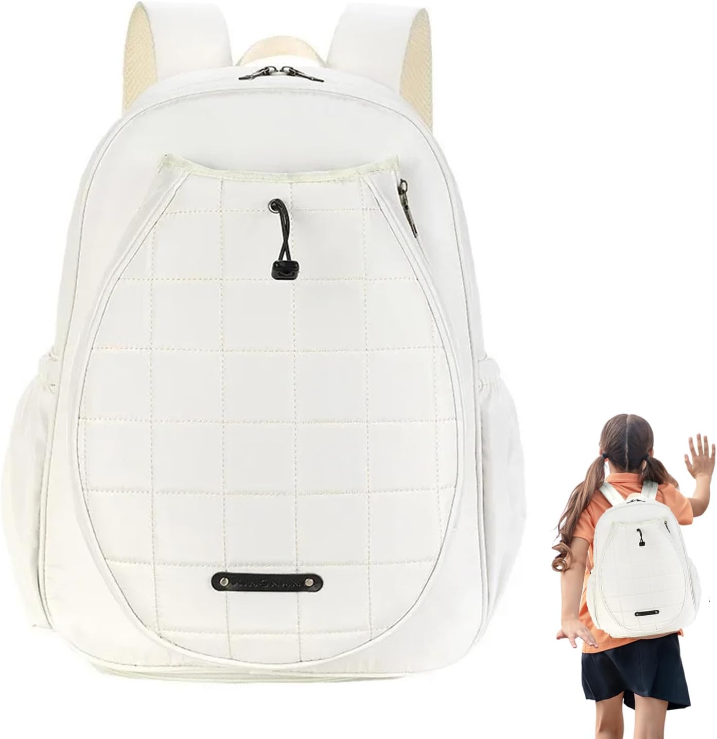 Badminton Backpack - Portable Racket Storage Bag with Adjustable Shoulder Straps,Large-Capacity Head Tennis Backpack, Fashionable Tennis Racket Case for Women Men
