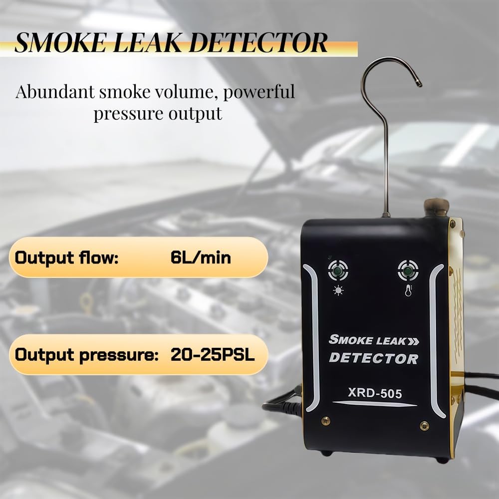 Automotive Smoke Machine with Built-in Air Pump and Smoke Fluid，Smoke Machine- 12V DC,Smoke Leak Detector Automotive for Cars, Motorcycles, Trucks, Boats, ATVs