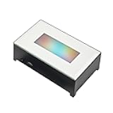 ZEERSHEE 4.3*2.6inch LED Light Display Base Colorful Light Change Modes Stand with Mirror Surface Display for Glass Art Crystals Jewelry Craft