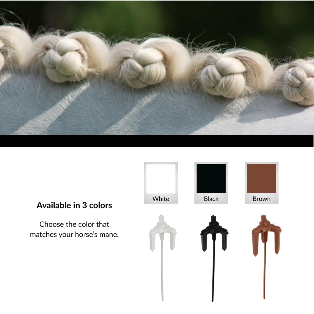 Deluxe | Pinza para ratoneras para caballos | Adecuado para caballos y ponis | Reutilizable (Negro, XL)