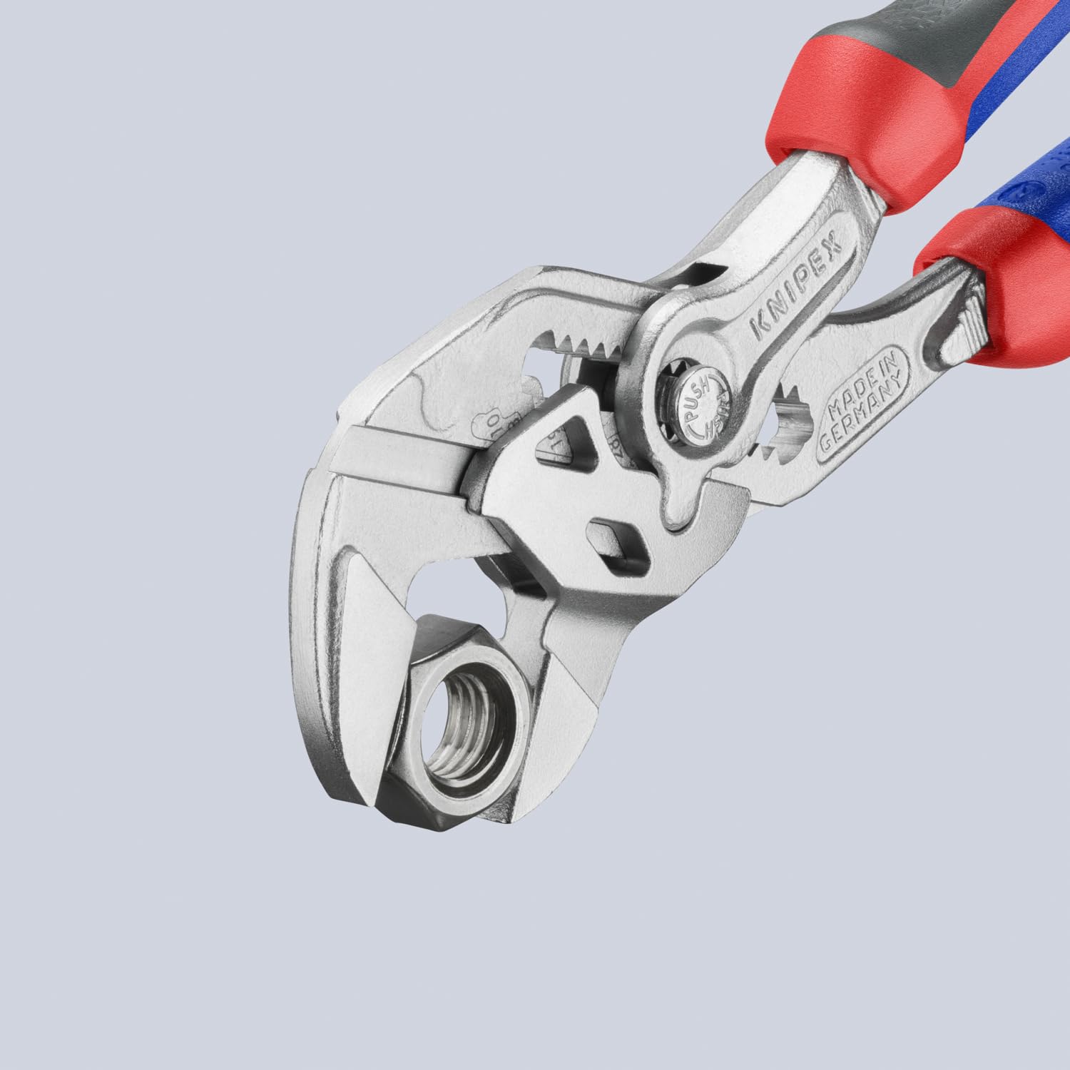 Knipex 86 05 180 Slip-joint pliers pliers - Pliers (Slip-joint pliers, 3.5 cm, Chromium-vanadium steel, Plastic, Blue/Red, 18 cm)