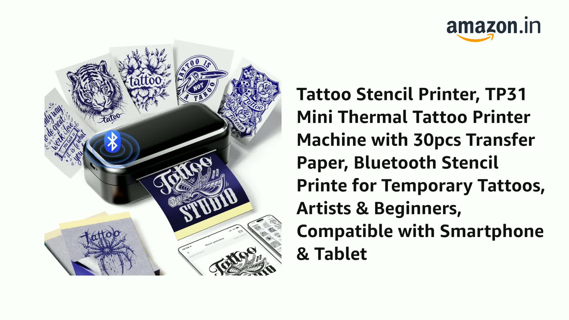 Tattoo Stencil Printer, TP31 Mini Thermal Tattoo Printer Machine