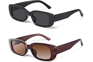 Vintage Rectangle Sunglasses for Women