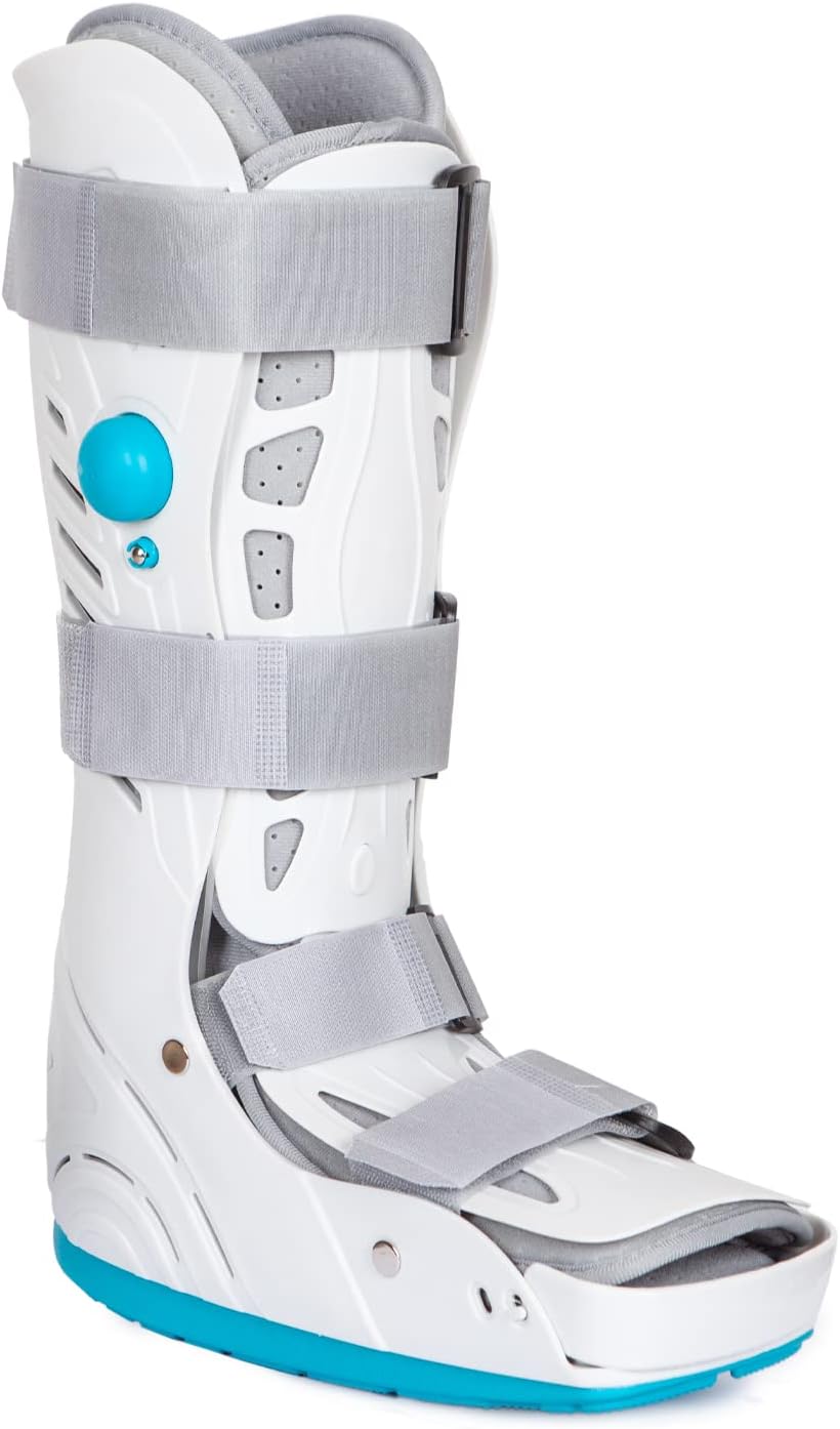 Inflatable Walker Boot, Air Cam Tall Walker Fracture Boot, Walker Brace Walking Boot Orthopaedic Boot for Sprained Ankle, Foot Pain Recovery, Stress Fracture, Broken Foot, Achilles Tendonitis (M)