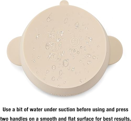 Miniatura 5 de PandaEar Paquete de 3 tazones para bebé con succión, tazón de silicona a prueba de fugas con tapas para bebés, niños pequeños, silicona de grado