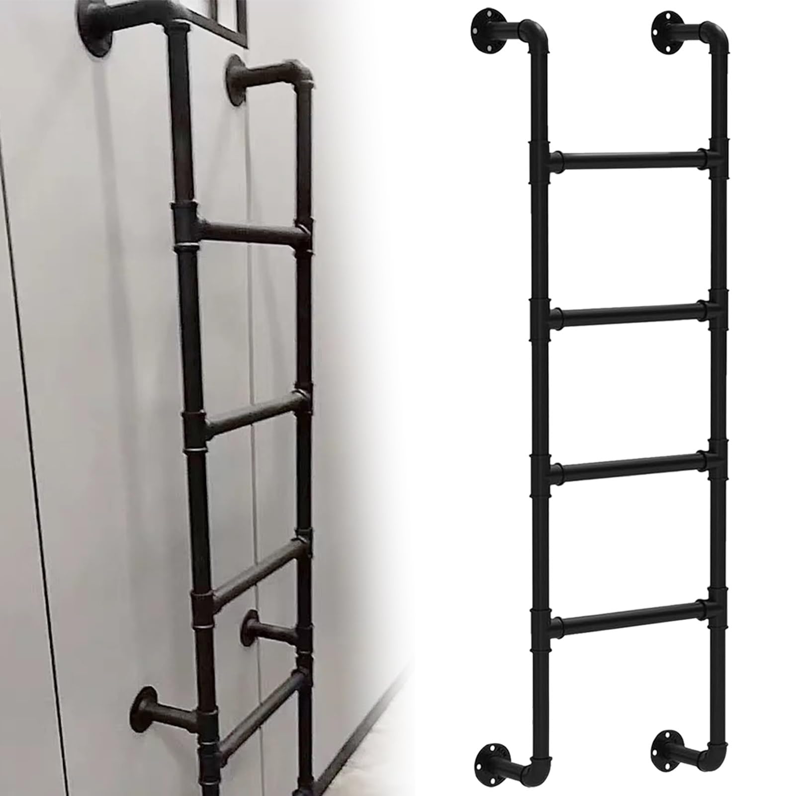 Escalera de metal para pozos de ventanas, protección y diseño en tu sótano