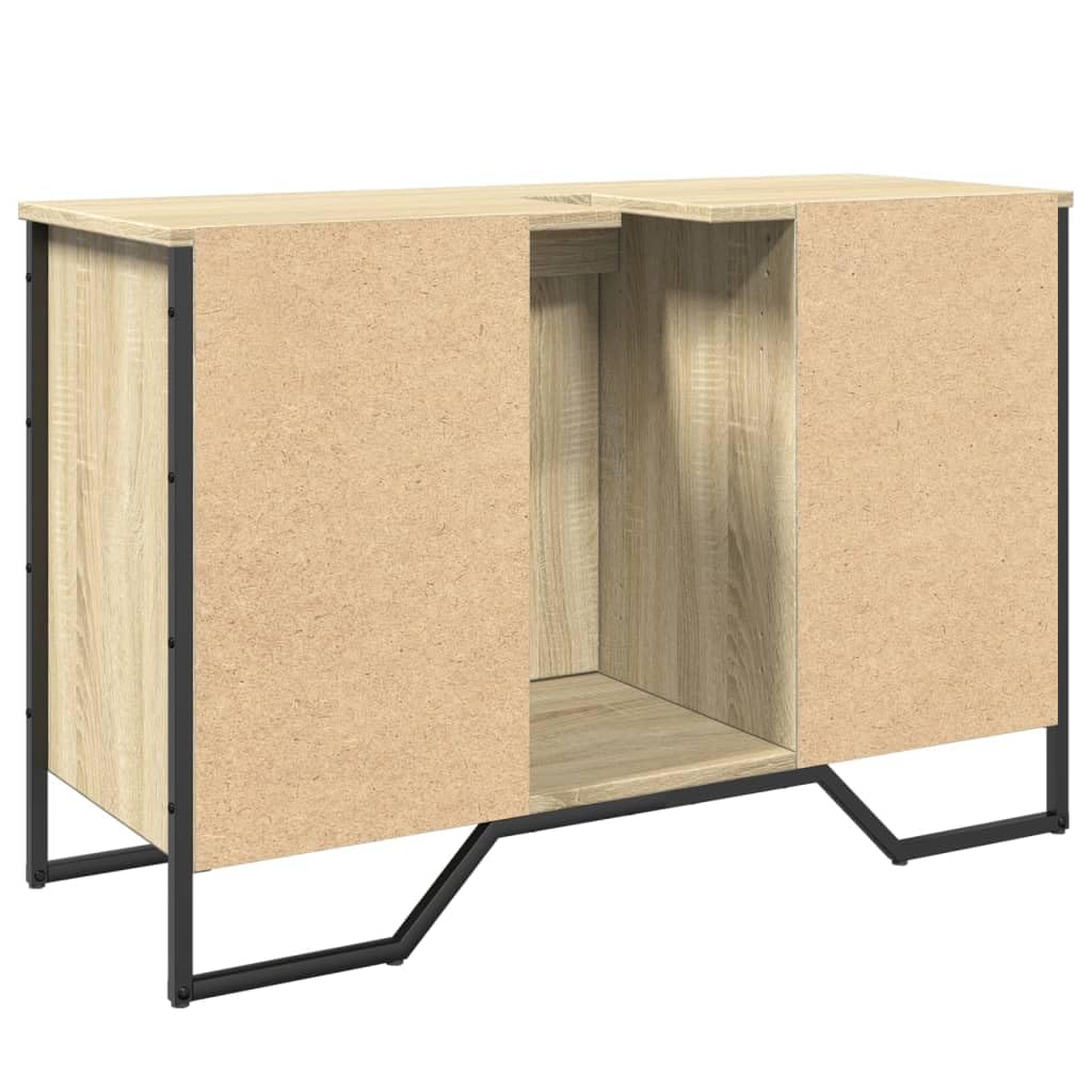 Armario Lavabo baño Madera ingeniería Roble Sonoma 91x35x60 cm, Mobiliario Conjuntos de Muebles Muebles de baño, Roble Sonoma, 22.85kg