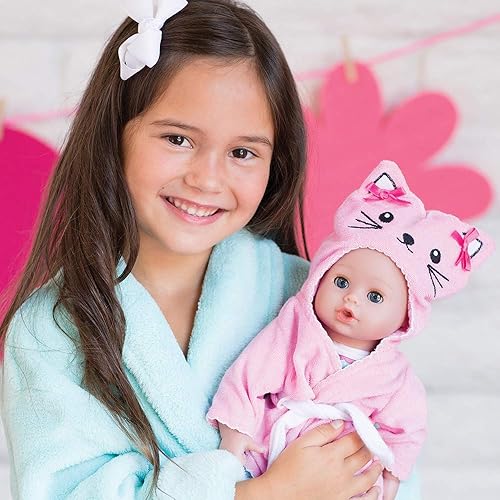 Miniatura 3 de Adora Bathtime Kitty, muñeca lavable de 13 pulgadas con ojos que abren y cierran para niños mayores de 1 año, cuerpo suave para abrazar y mimar,