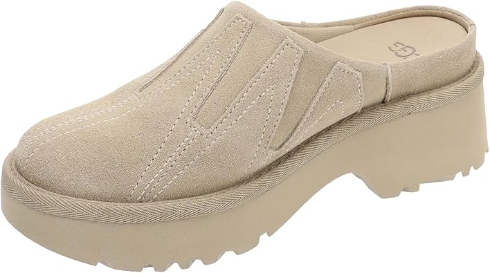 サンダル・ミュール UGG Round Toe Platform Clog New Heights Cozy Clog W Mustard Amazon.com | UGG Women's New Heights Clog SUNWAVE, Mustard