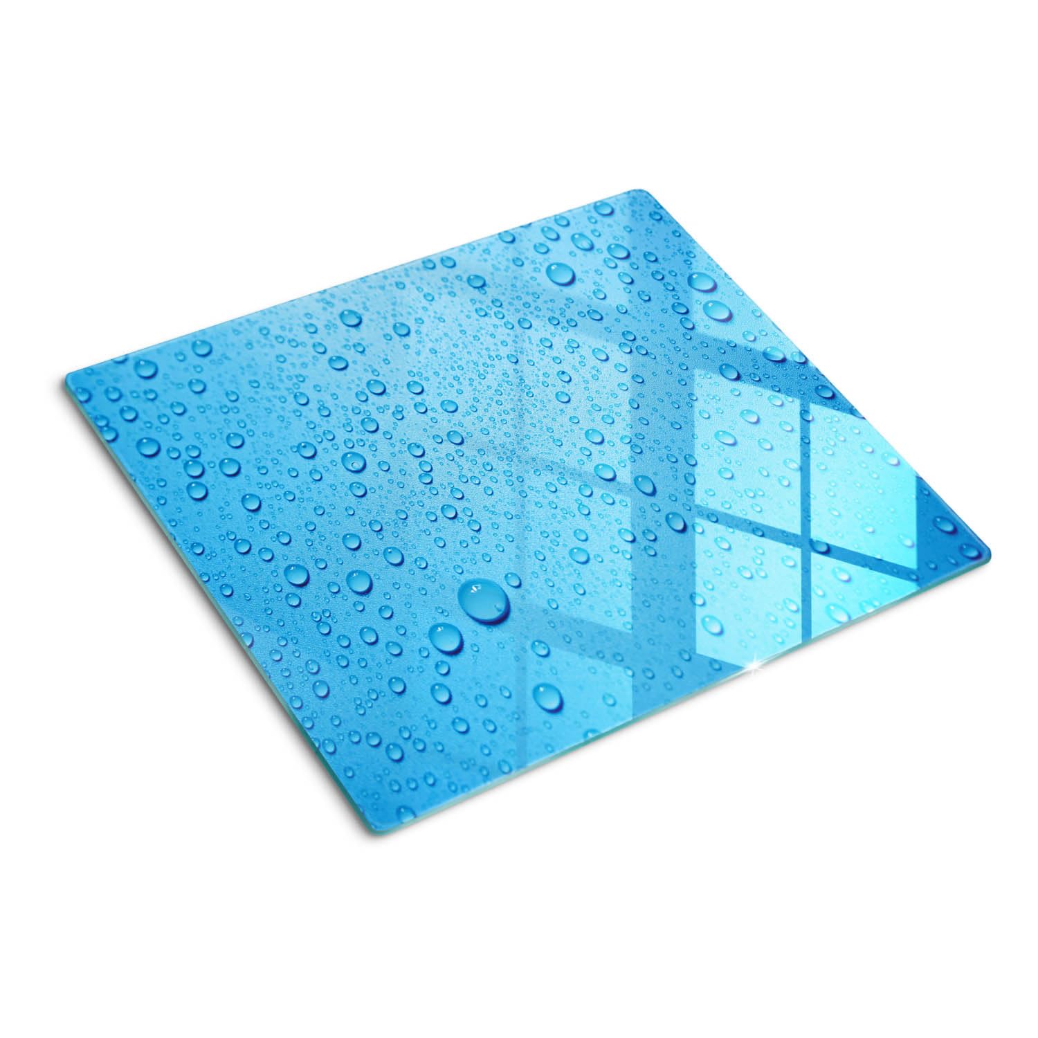 Plaque en verre imperméable 60x52 cm pour protéger et agrandir l'espace de cuisson