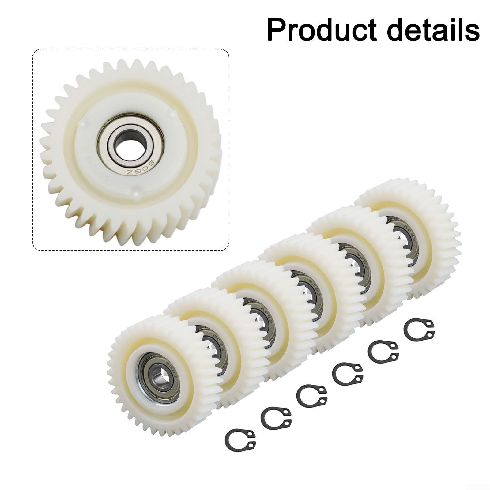 6 ingranaggi planetari per bici elettrica, in nylon, 31T, 35T, 36T, denti 608, design compatibile con cuscinetti (36 denti)