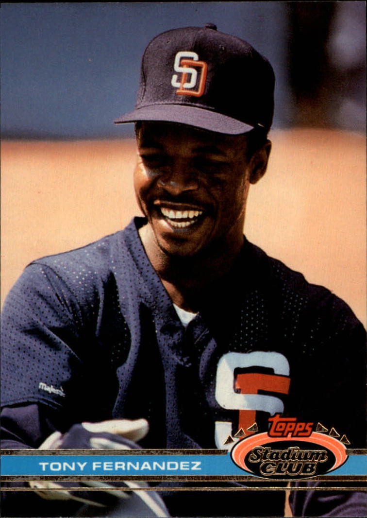 Amazon.com: 1991 Topps Stadium Club Baseball Card #515 Tony Fernandez :  Collectibles & Fine Art