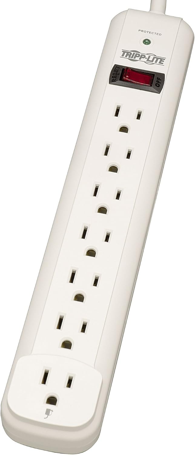 Amazon.com: Tripp Lite 7 Outlet Surge Protector Power Strip, Extra Long ...