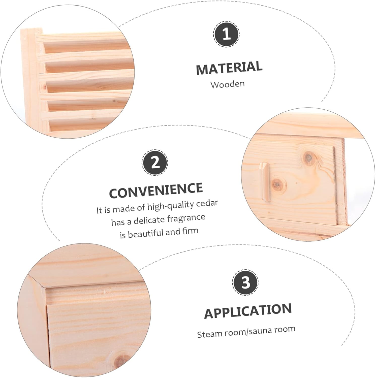 Uonlytech 1set Sauna Room Blinds Ventilation Panel Grille for Sauna Steam Rooms Premium Quality Air Vent Excellent Workmanship Easy Installation