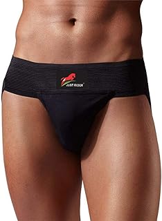JUST RIDER Gym Cotton Supporter with Cup Pocket Athletic Fit Brief Multi Sports Underwear Outdoor Inner and Wear Soft Underpants