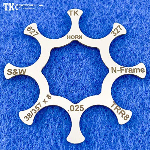 TK Custom Moon Clips S&W 627 x 8-Shot .38 Special / .357 Magnum - S/S - Hornady, Speer & PMC Brass