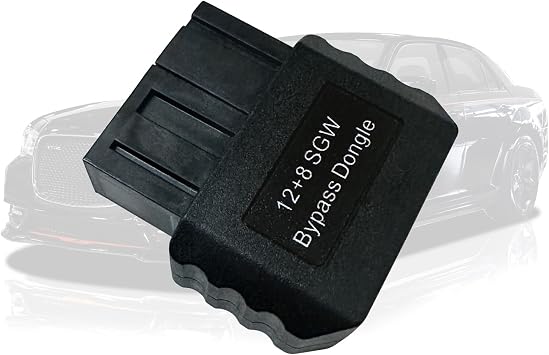 OBD2 FCA 12 8 Bypass Dongle,12+8 Pin Adapter Connector for Chrysler | FCA Security Gateway ModuleSGM, Compatible with 2018 and Newer Vehicles,Work with OBD Diagnostic Scanner Tools/Code Reader