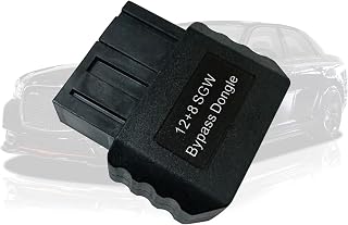 OBD2 FCA 12 8 Bypass Dongle, 12+8 Pin Adapter Connector for Chrysler FCA Security Gateway Module(SGM), Compatible with 2018 and Newer Vehicles,Work with OBD Diagnostic Scanner Tools/Code Reader
