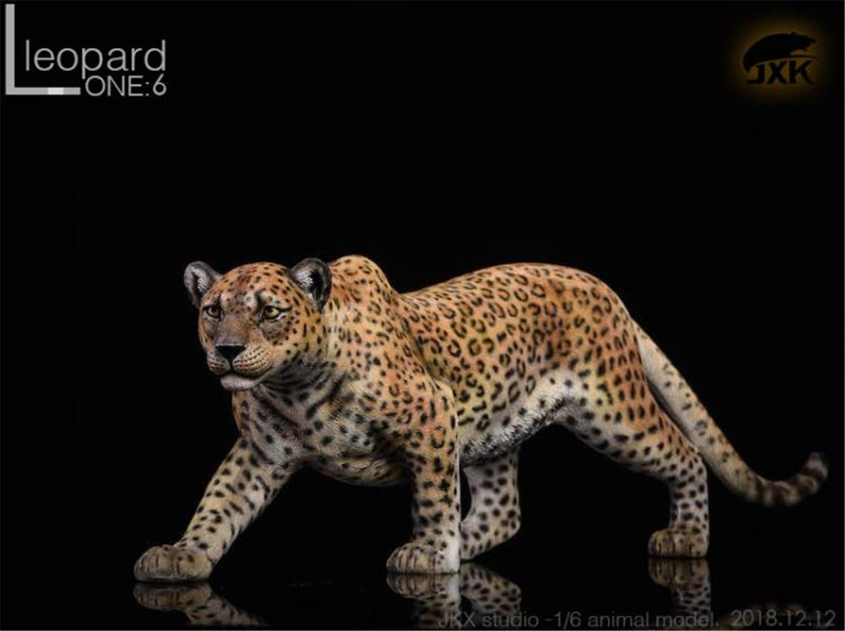 Amazon.co.jp: 1/6 サイズ 豹 ヒョウ 動物 リアル フィギュア PVC