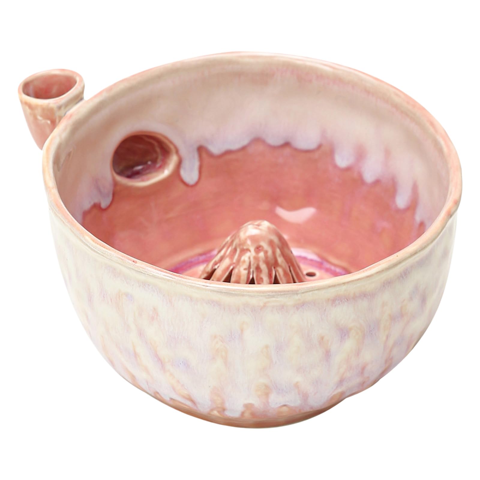 Ceramic Berry Rinse Bowl Swirl Design Handcrafted