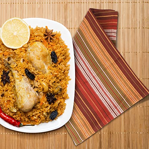 [20"X30", 3 Pack] Premium Kitchen Towels And Dishcloths Sets, Cotton Dish Towels For Kitchen, Harvest Stripes Dish Cloths For Washing Dishes, Hand Towels For Kitchen, Tea Towels & Bar Mops For Kitchen #TOP4