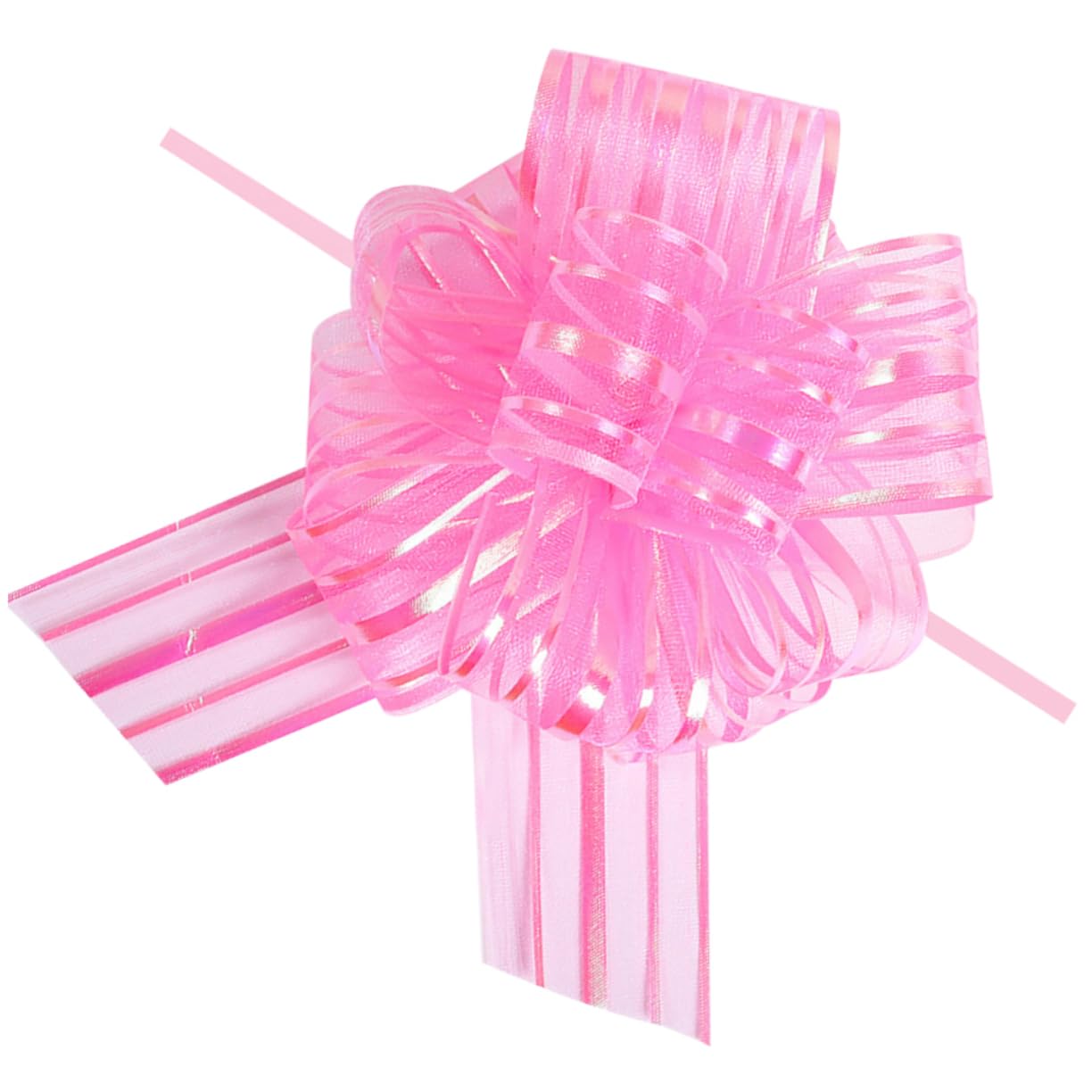 Healeved 36pièces Nœuds Décoratifs Tulle Rose De Nœuds à Tirer pour Mariage Et Fêtes Parfaits pour Décorer Voitures Bouteilles Et