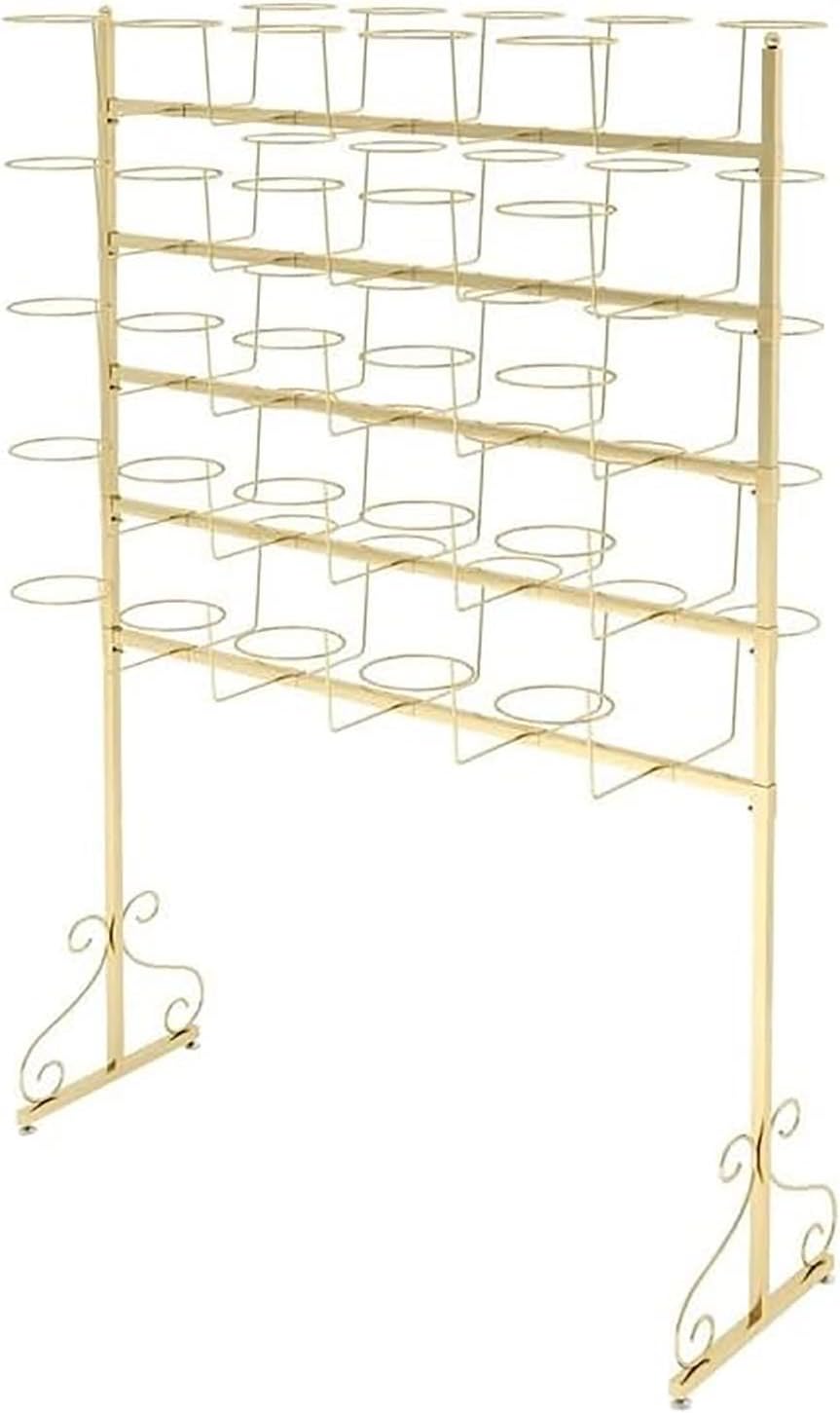 Adjustable Metal Hat Display StandFreeStanding Rack for Hats Caps & Accessories Ideal Retail Orga for Merchandising & Showcasing in Stores,Dorado-4layers100cm,Dorado-4layers100cm