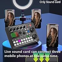 Vista 3 de Tablero de sonidos, tablero de efectos de sonido, placa mezcladora de sonido, tarjeta de sonido compatible con Bluetooth con múltiples efectos