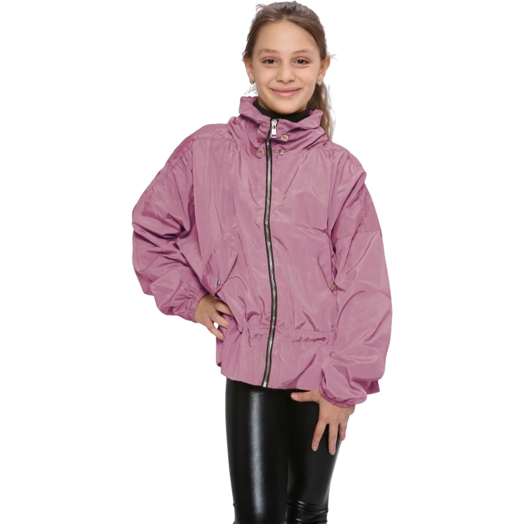 A2Z 4 Kids Girls Windproof Showerproof Lightweight Rain Jacket