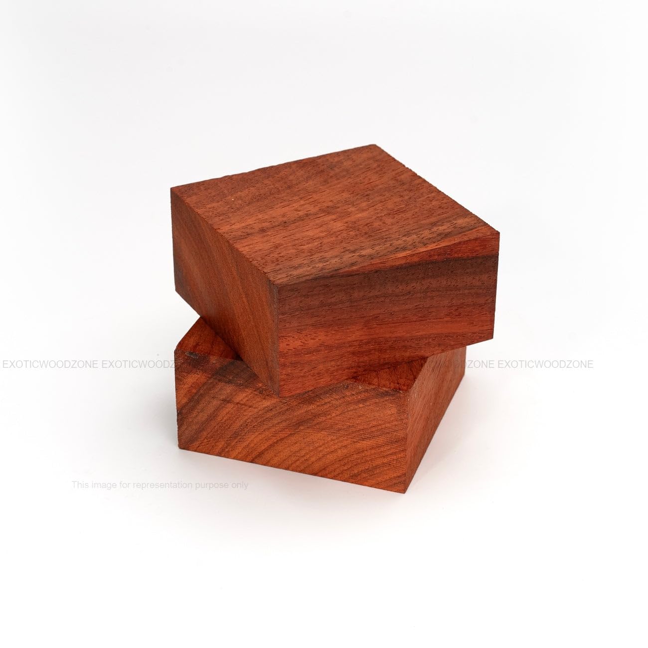 Exotic Wood Zone Bowl Blanks for Wood Turning, Exotic Wood Blanks for DIY Projects, Kiln-Dried Unfinished Wood Bowl Blanks(1 Piece) (Padauk, 10 x 10 x 2)