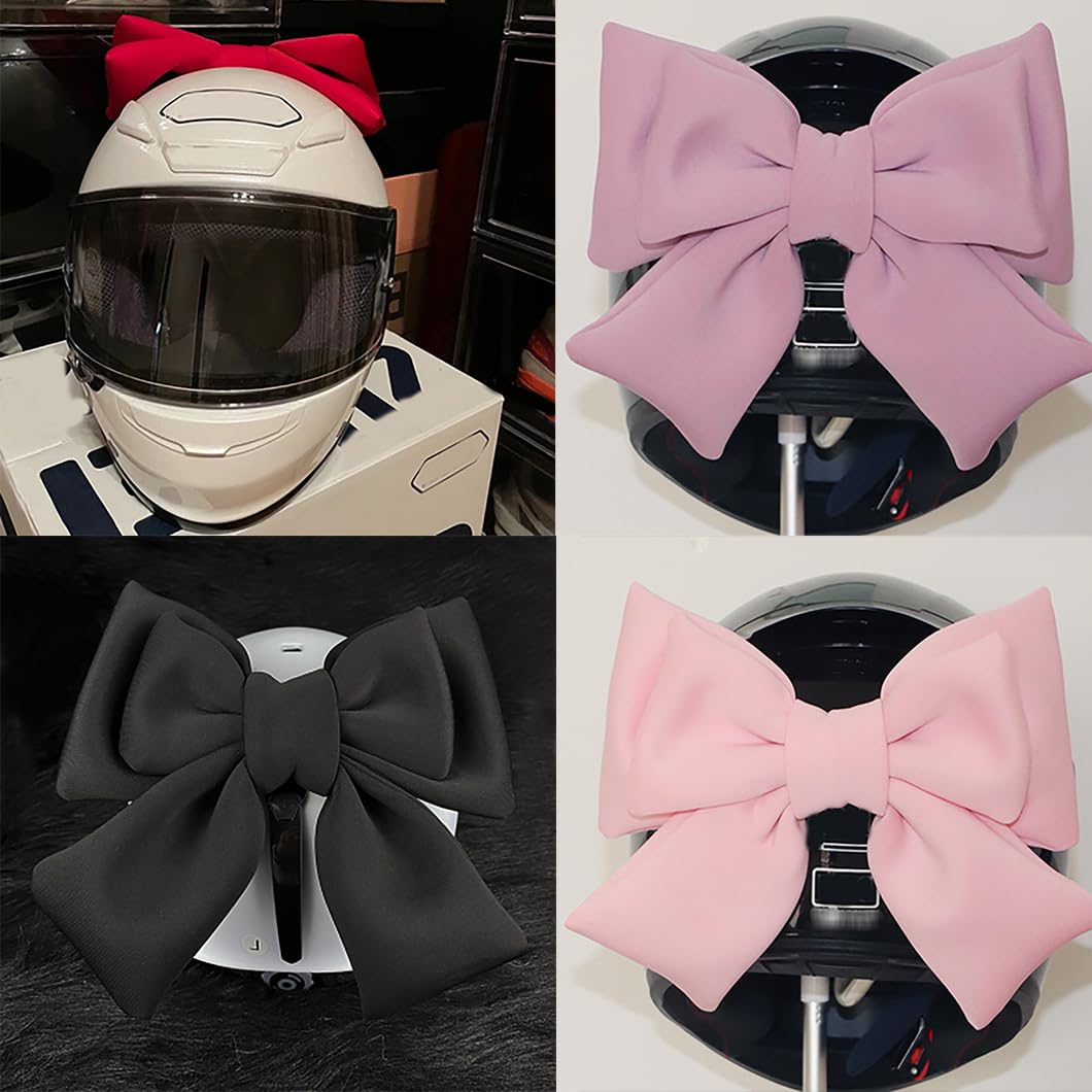 1 Piece Large Bow Helmet Decoration - Helmet Accessories & Embellishments for Ski, Motorcycle & Snowboard