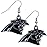 NFL Siskiyou Sports Womens Carolina Panthers Chrome Dangle Earrings One Size Team Colors