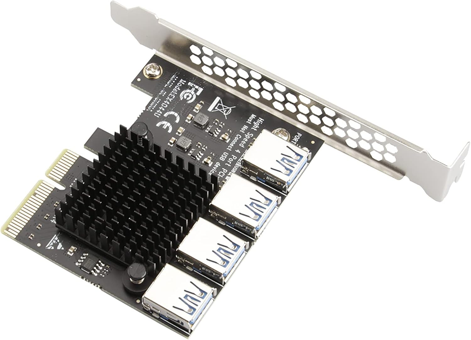 20Gbps Pcie to USB Expansion Card Pci-e to 4-port Usb3.0 Adapter Card Power Supply Win10 ASM1812 Chip